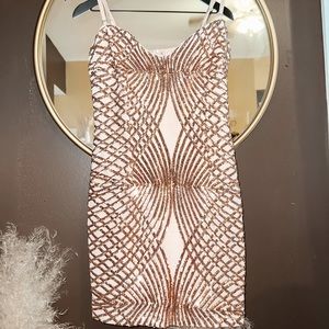 Hello Molly pink shimmer dress